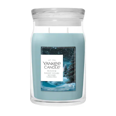 Winter Night Stars Kerze