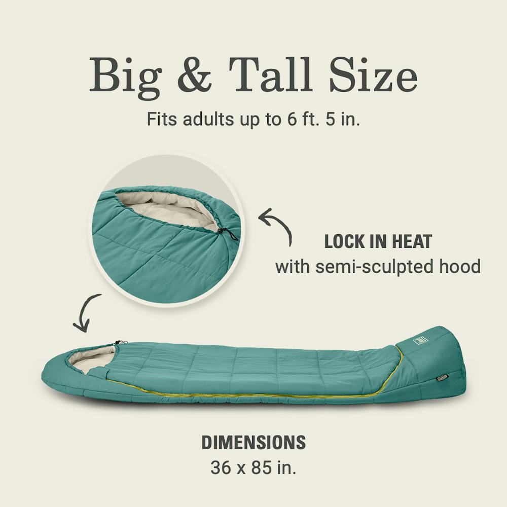 Big Bay™ 40° Big Tall Contour Sleeping Bag Coleman