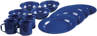 12-Piece Enamel Dinnerware Set