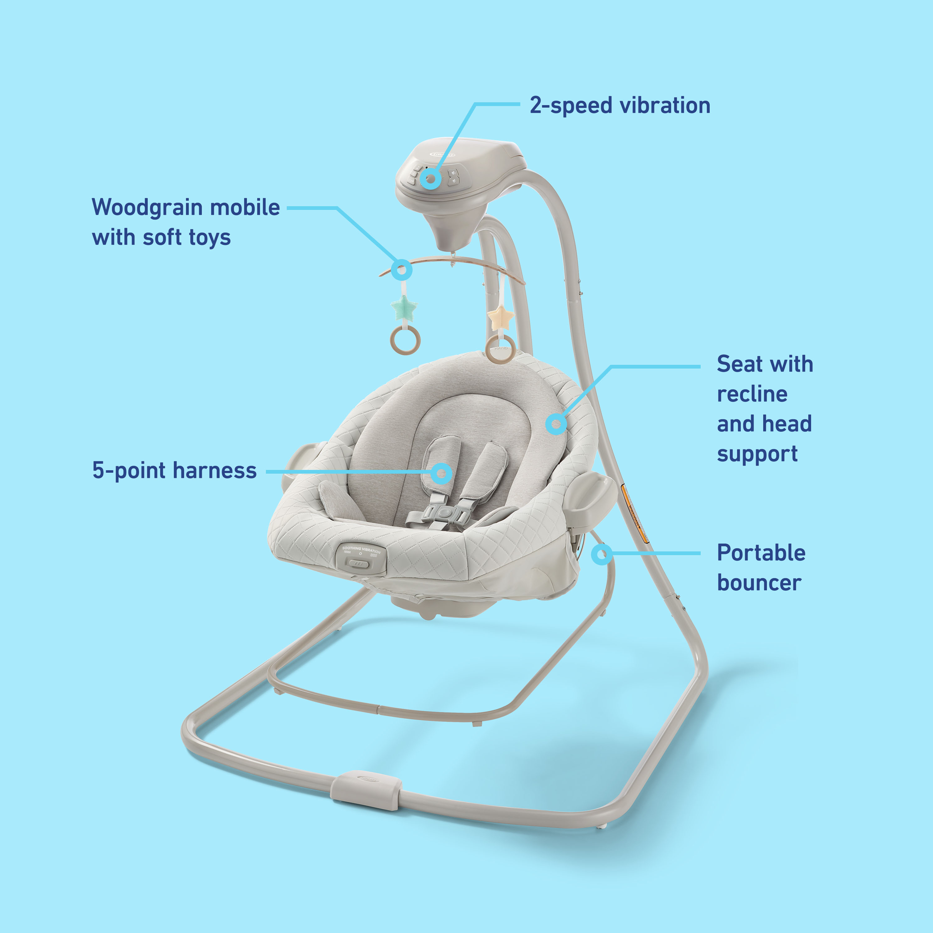 graco グレコ　デュエットスムーススイングアンドロッカー Amazon.com : Graco DuetSoothe Swing and Rocker with Removable