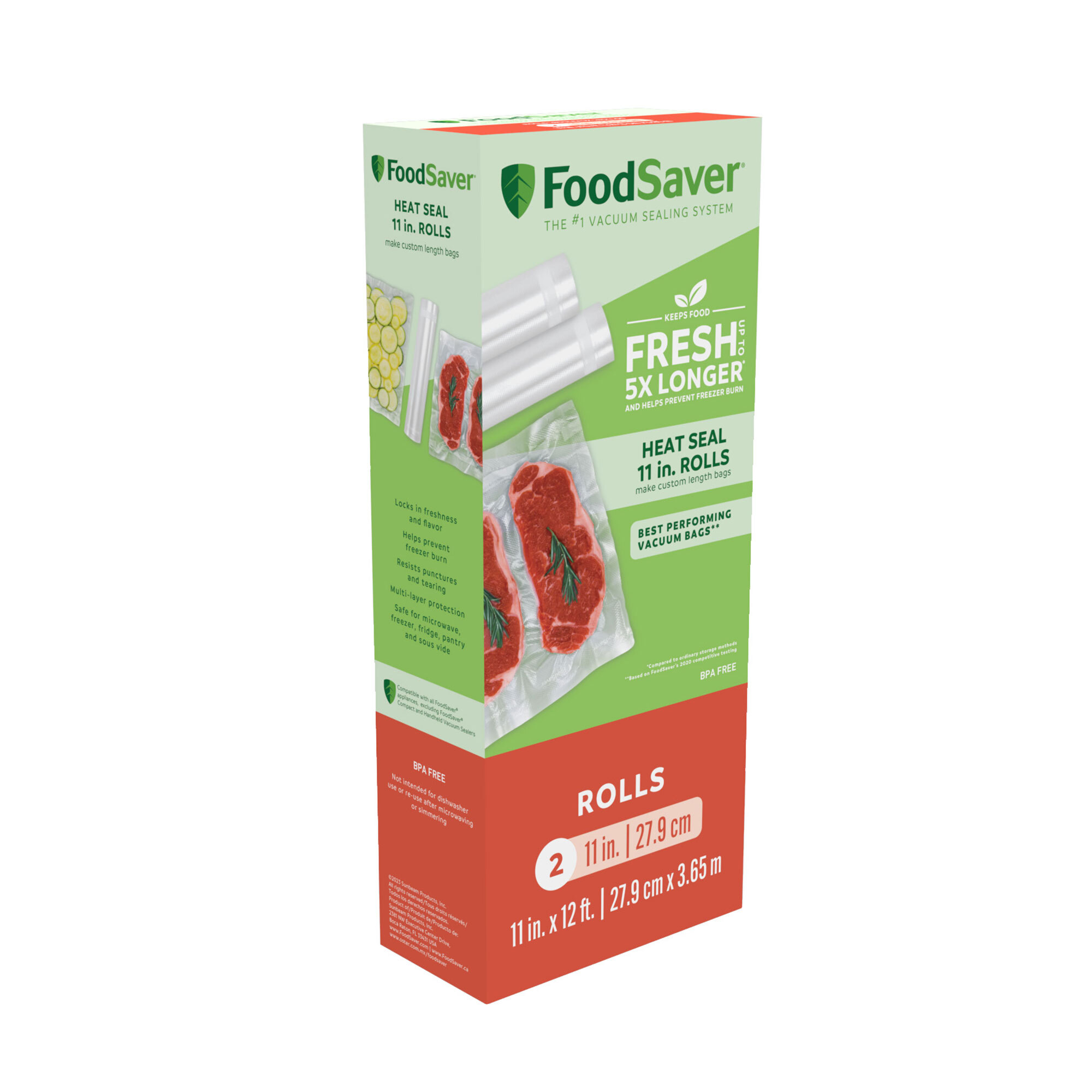 FoodSaver Vacuum Sealer Bags, outlet Rolls for Custom Fit Airtight Food Storage and Sou