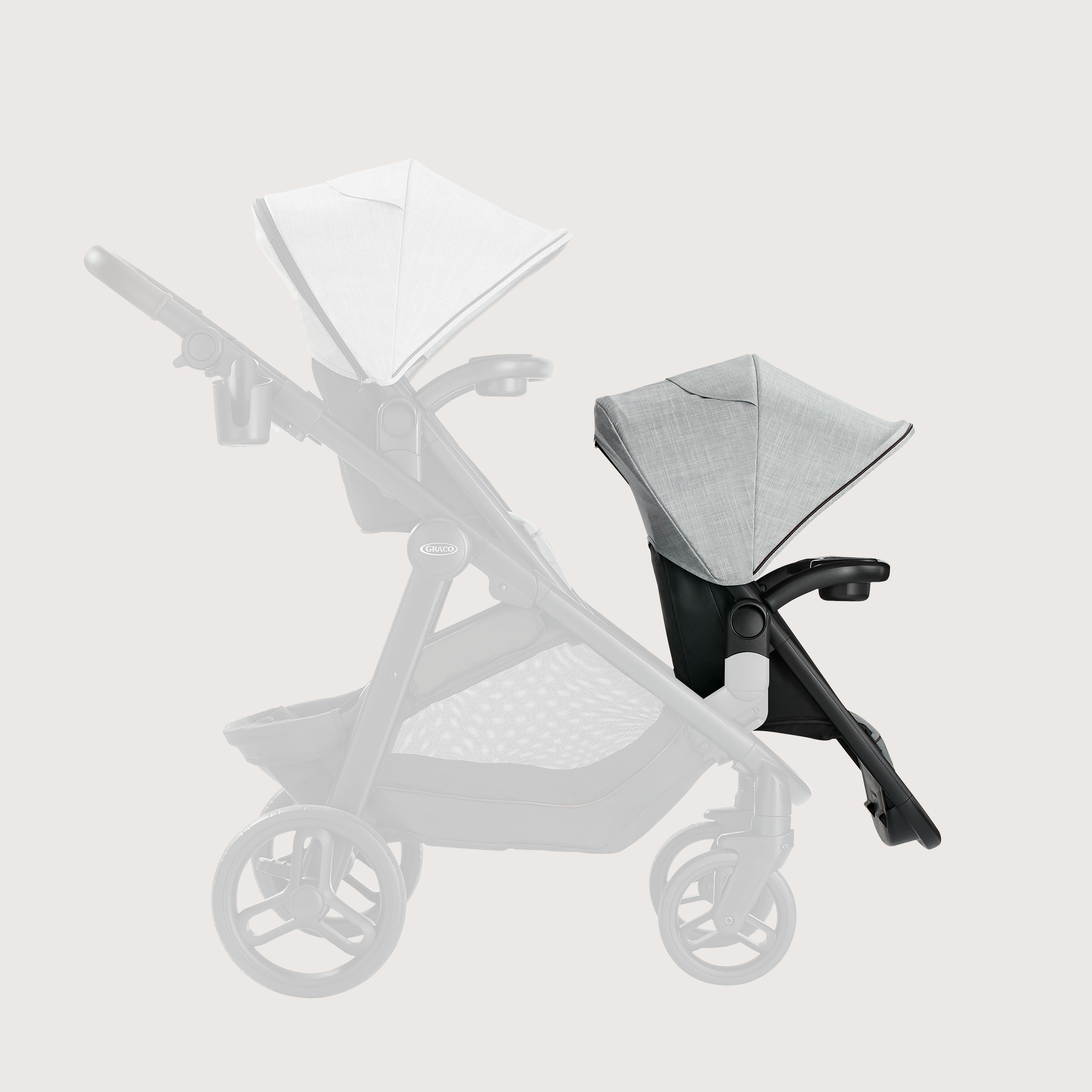 Graco Premier Modes Nest2Grow Stroller Second Seat, Midtown