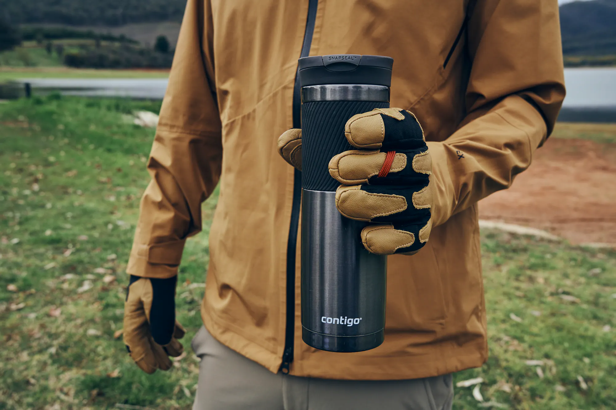 Contigo Byron Snapseal Travel Mug 720ml - Stainless Steel, Leakproof, Keeps Drinks Hot Or Cold For Hours