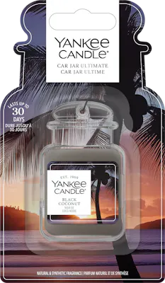 Black Coconut Car Air Freshener