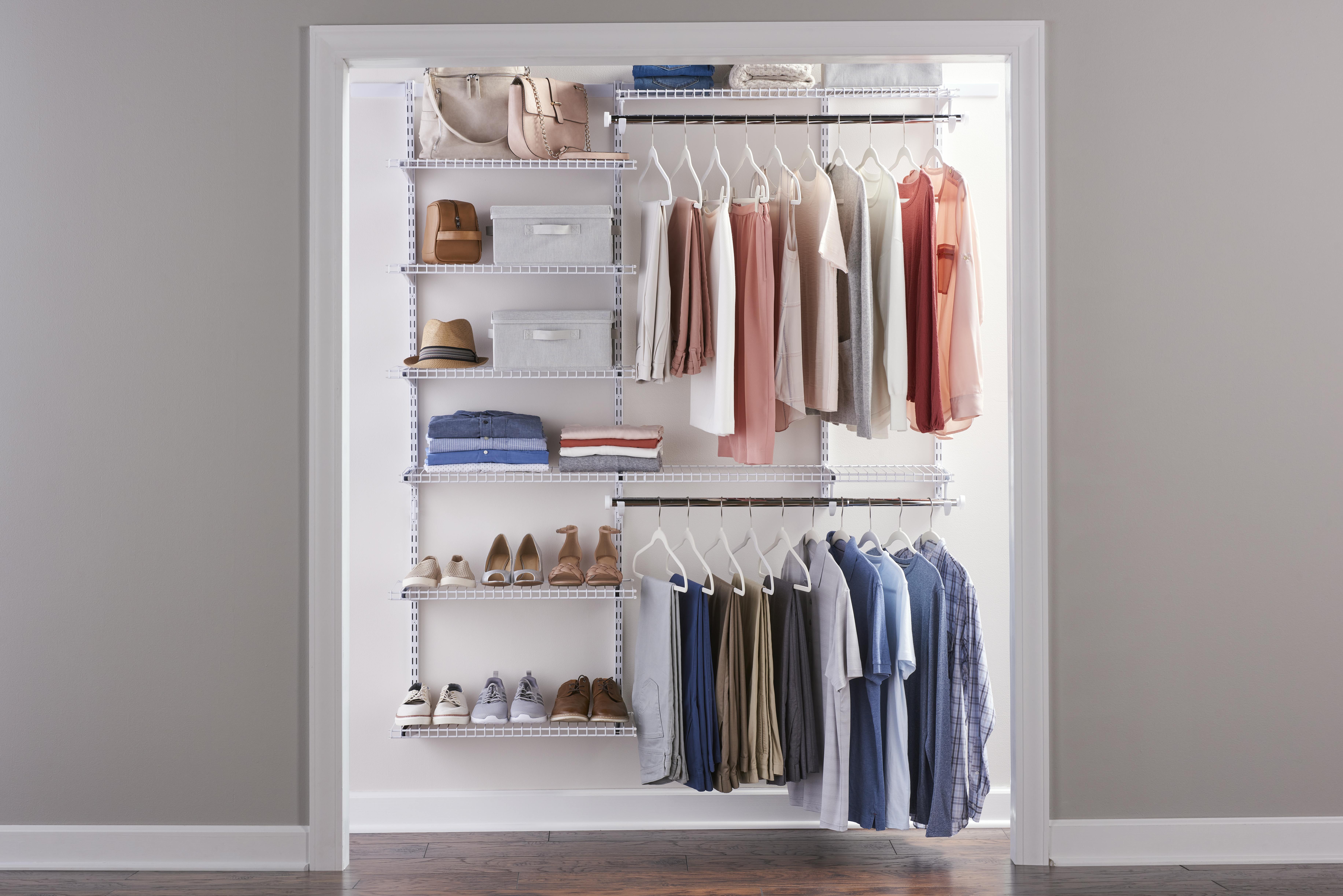 Rubbermaid 3H89 Configurations 4-to-8-Foot Deluxe Custom Closet Organizer System outlet