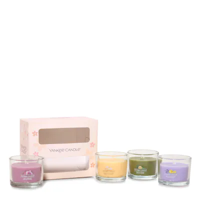 4 Mini Filled Votives Gift Set 