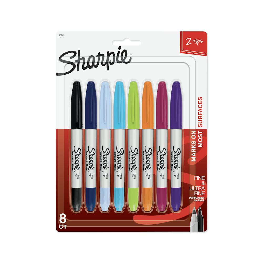 Sharpie Permanent Markers, Twin Tip | Sharpie