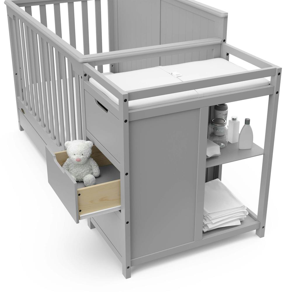 Hadley 5-in-1 Convertible Crib and Changer with Drawer