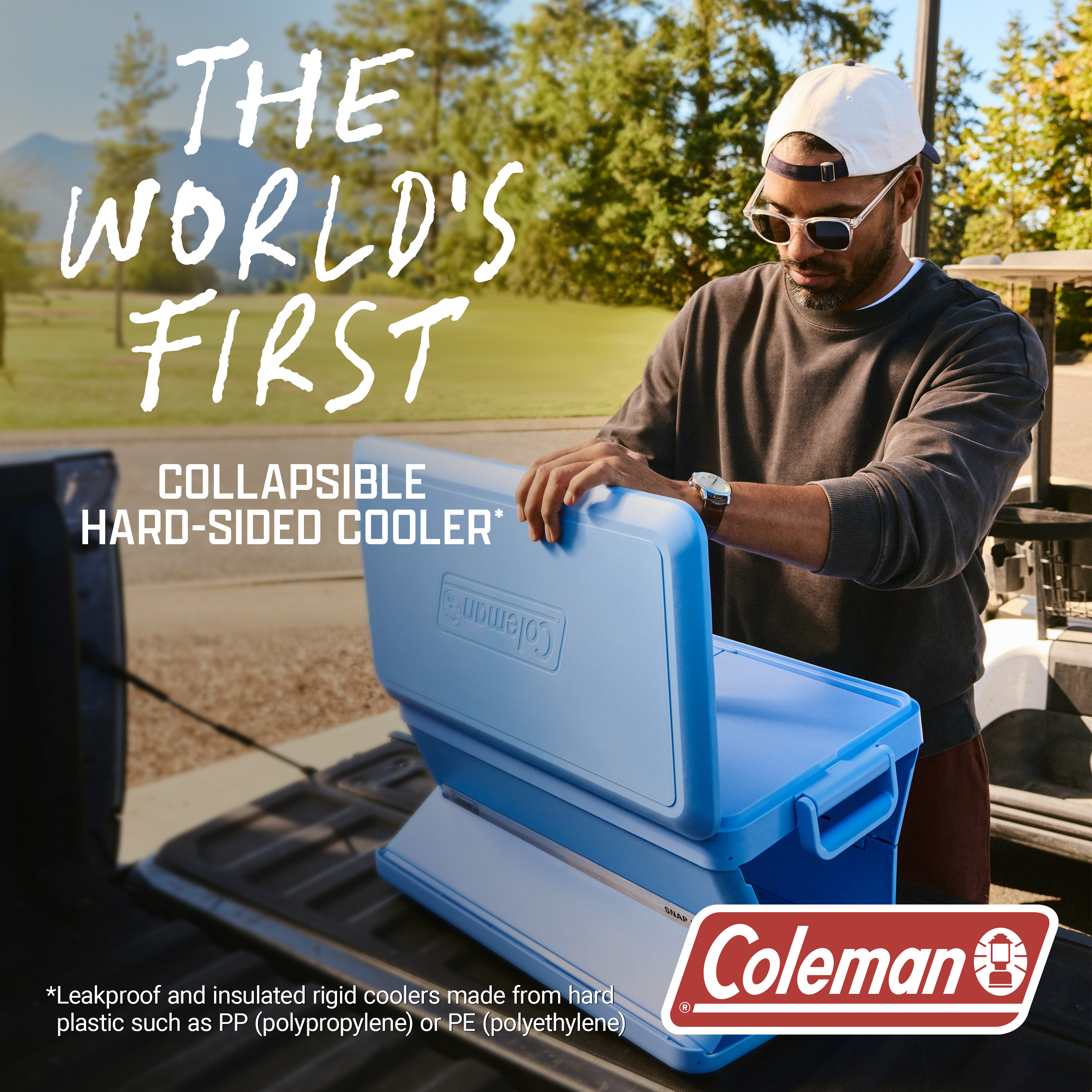 Snap 'N Go 55-Quart Collapsible Hard Cooler | Coleman