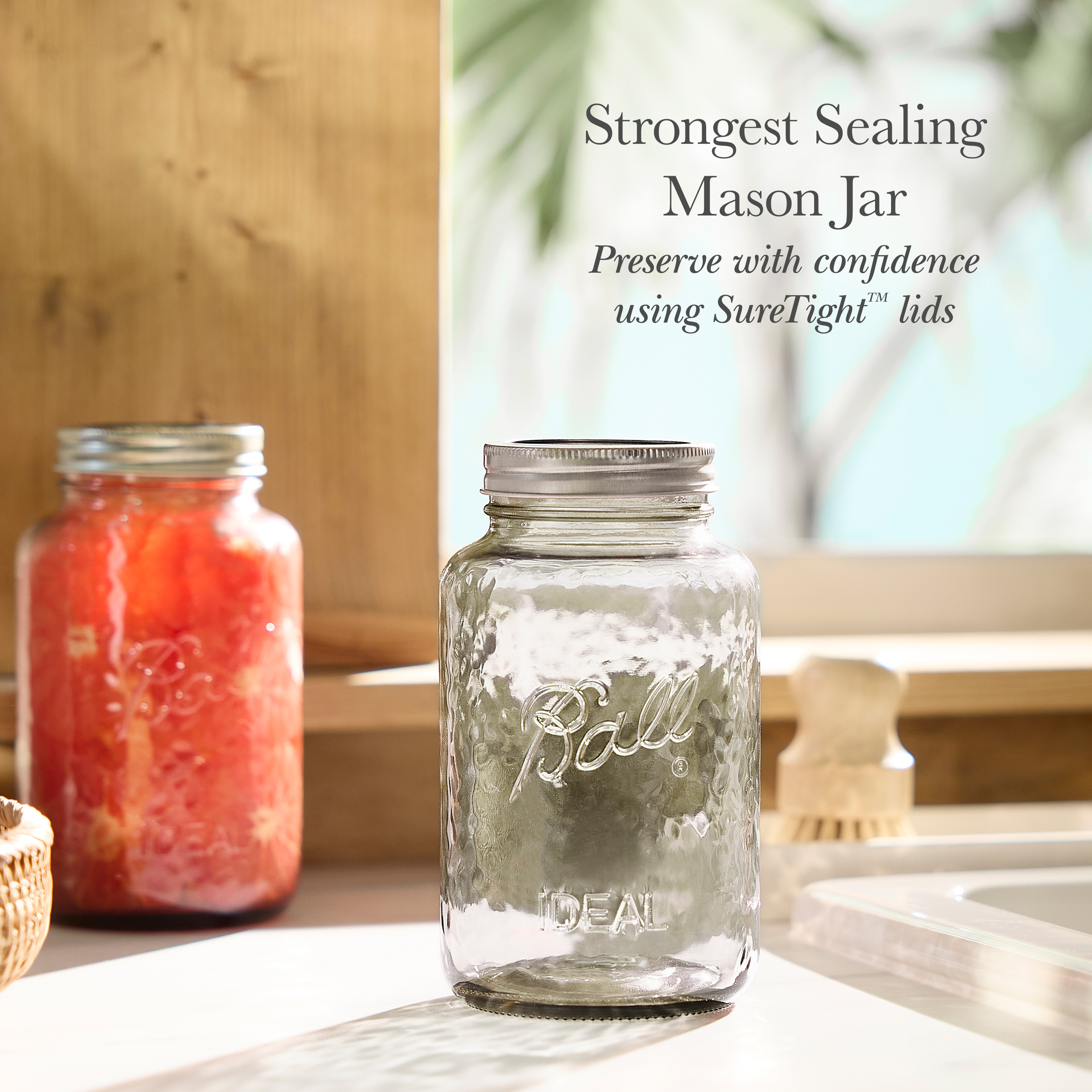 ballメイソンジャー32oz green2個&16oz4個のセット Amazon｜ボールメイソンジャー ワイド マウス 32oz クリアー