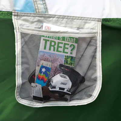 gear pocket of dome tent