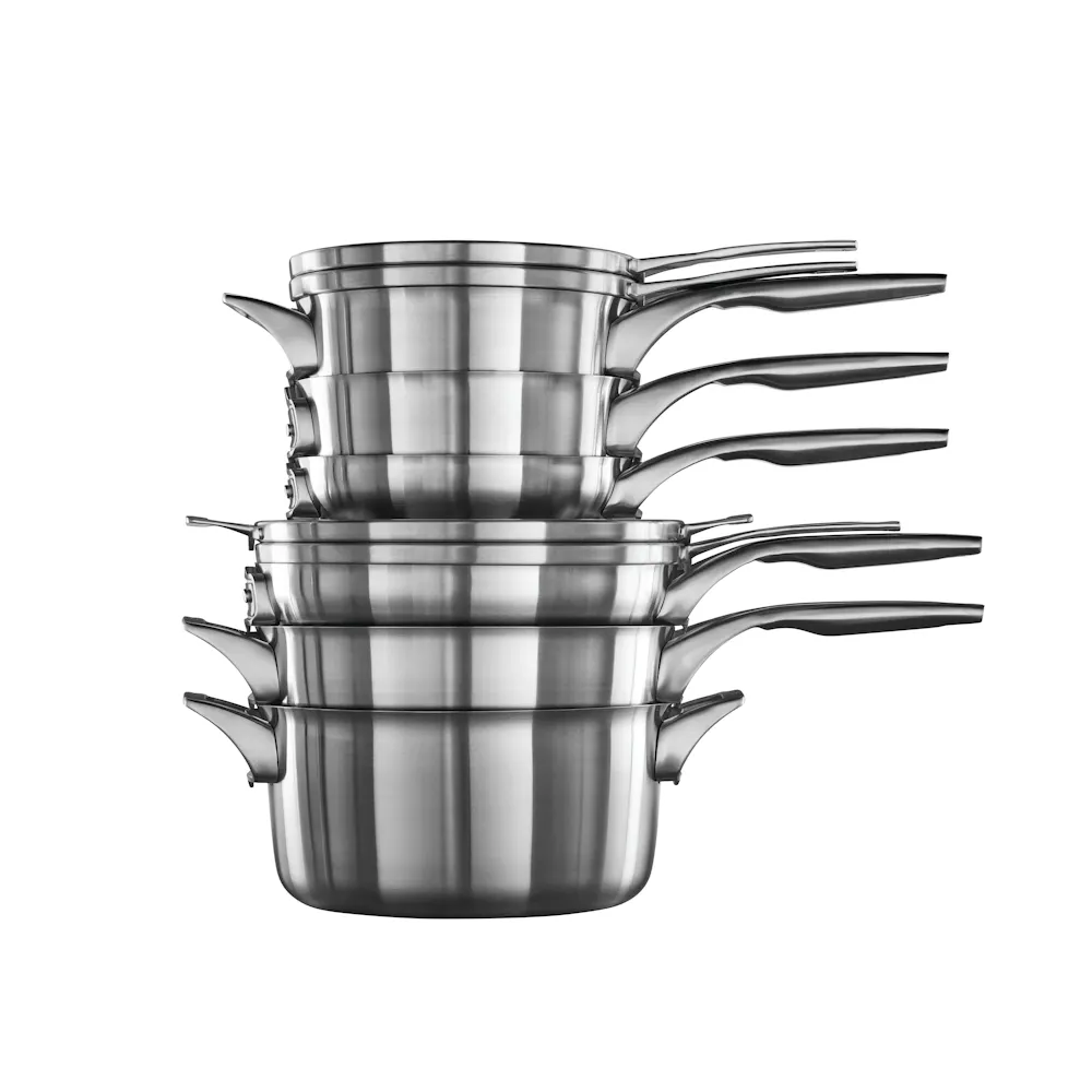 Premier™ Space-Saving Stainless Steel 10-Piece Set | Calphalon
