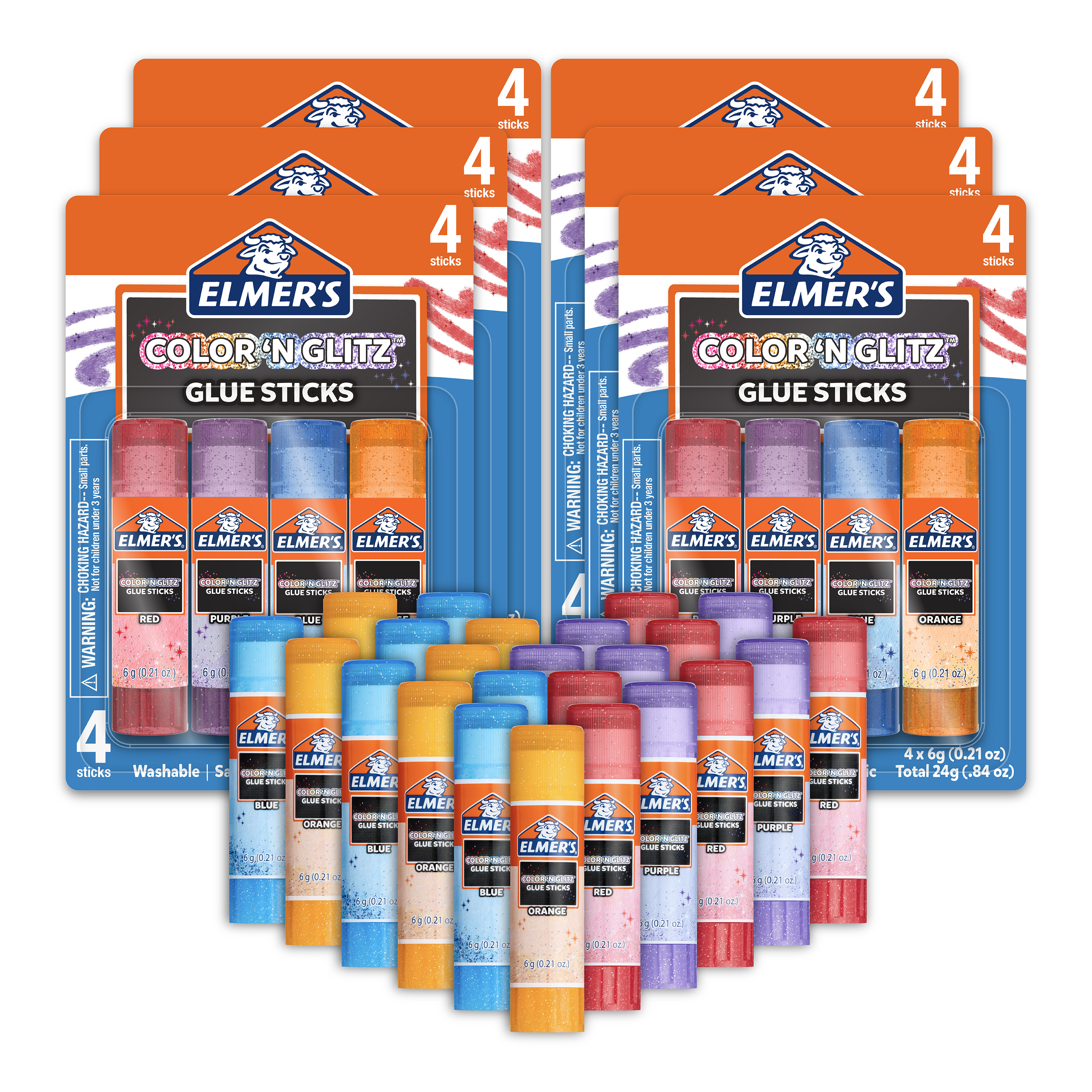 Amazon.com : Elmer's Washable Gel School Glue Sticks, 0.28