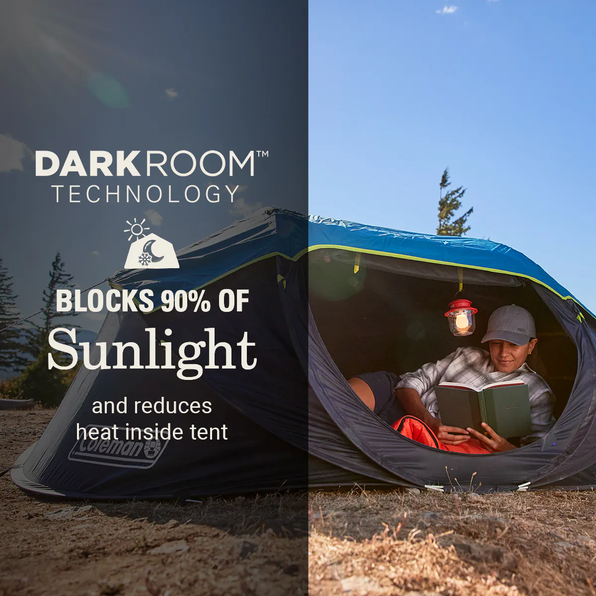 テント・タープ Coleman 2P POP-UP TENT Coleman® 2-Person Pop-Up Tent with Dark Room Technology