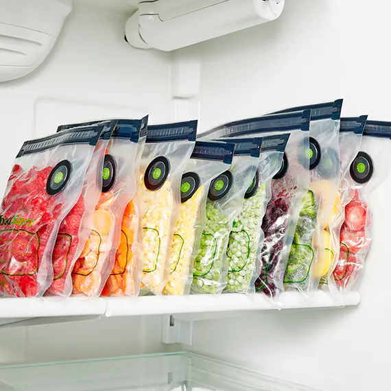 FoodSaver® Reusable Quart Vacuum Zipper Bags, for Use with