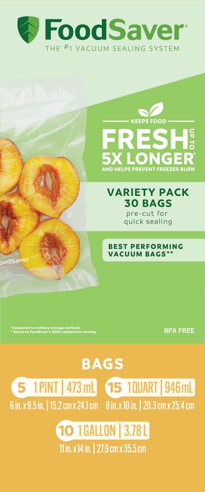 Food Saver V300 with box of 45 Quart Size orders Bags