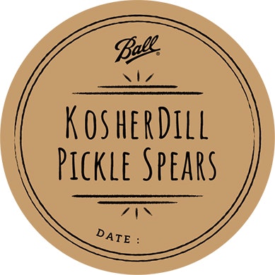 round label for fresh preserving, canning