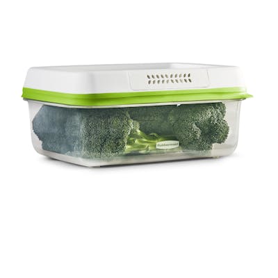 Rubbermaid FreshWorks Produce Saver, Large Short Produce Storage Container, 11.3-Cup