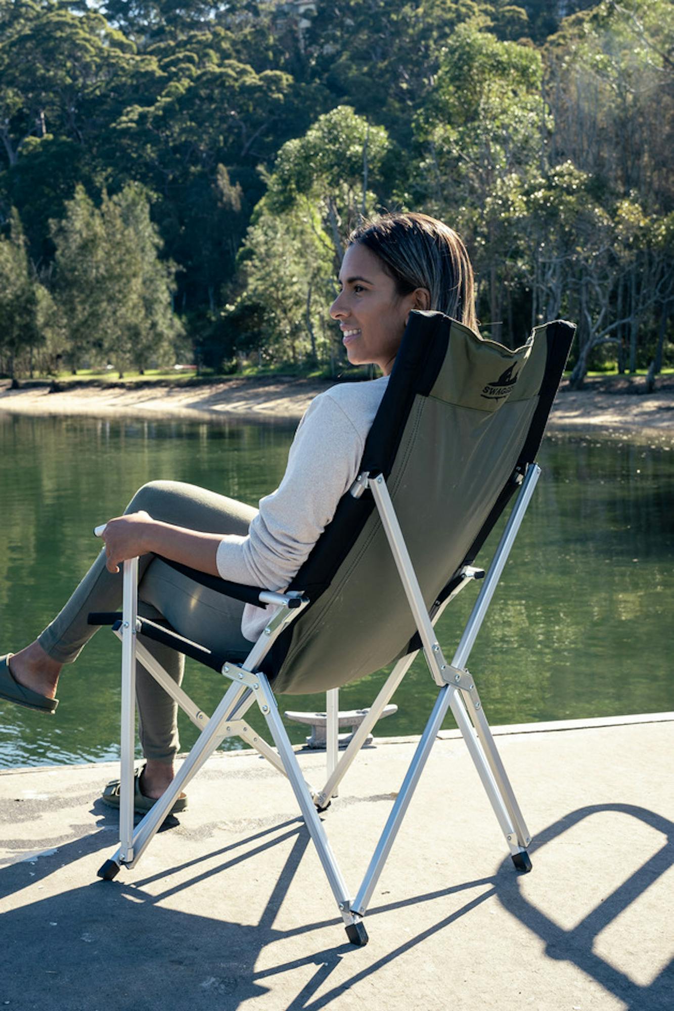 Swagger Aluminium Sling Chair | Coleman AU