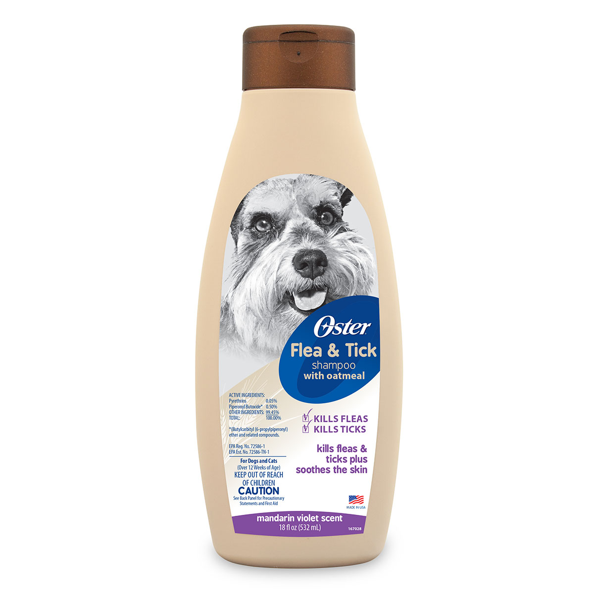 Oster Flea and Tick Shampoo Mandarin Violet