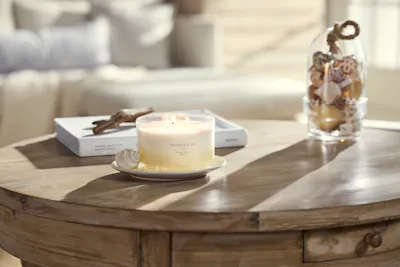 Golden Waves Candle