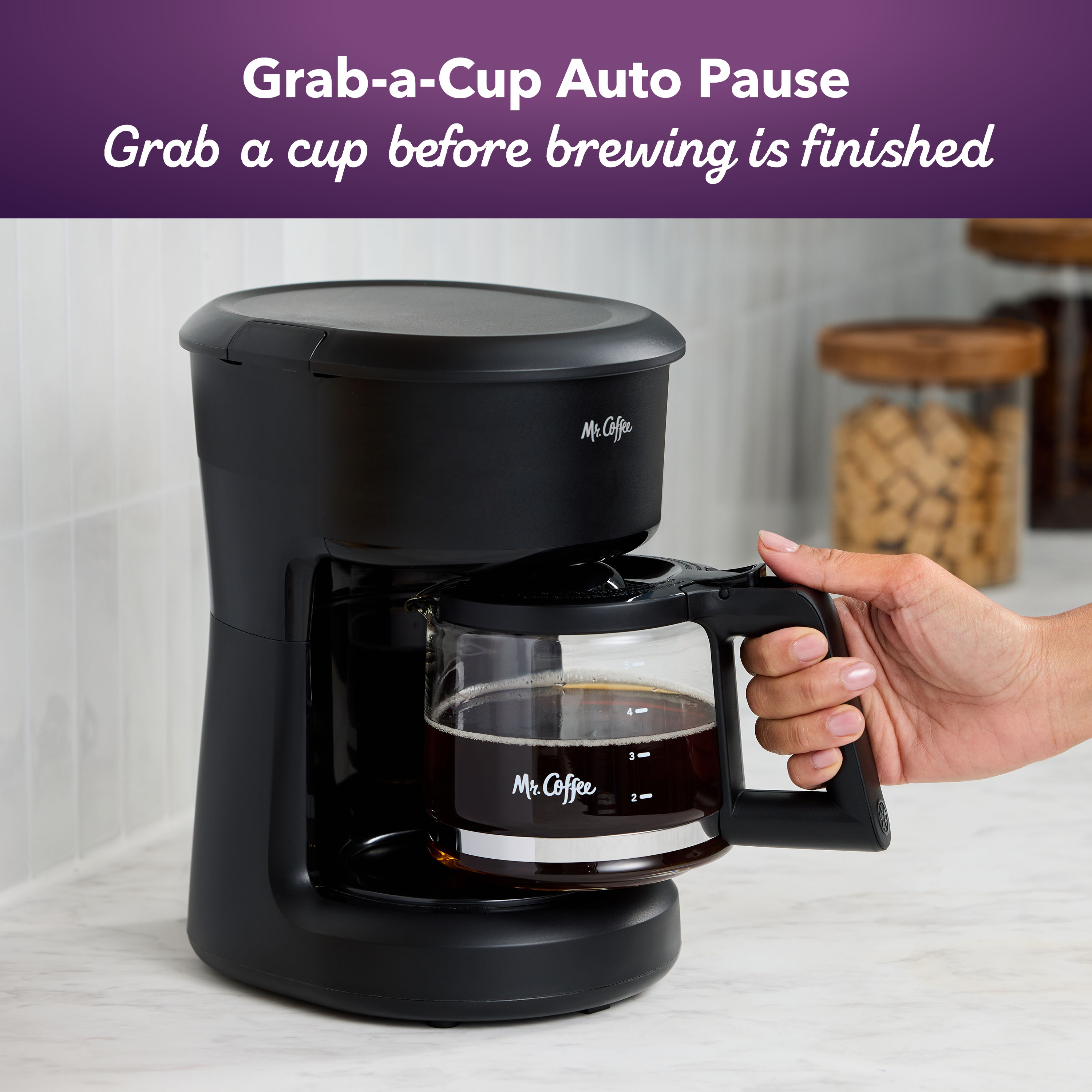 Mr. Coffee® Mini Brew Switch Coffee Maker, 5-Cup Coffee Maker