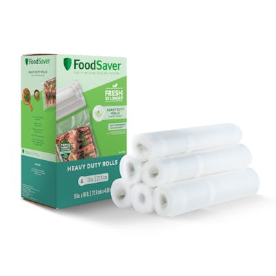 FoodSaver® Heavy Duty 11"x 16' Vacuum Seal Rolls, 6pk with Triple Threat Protection