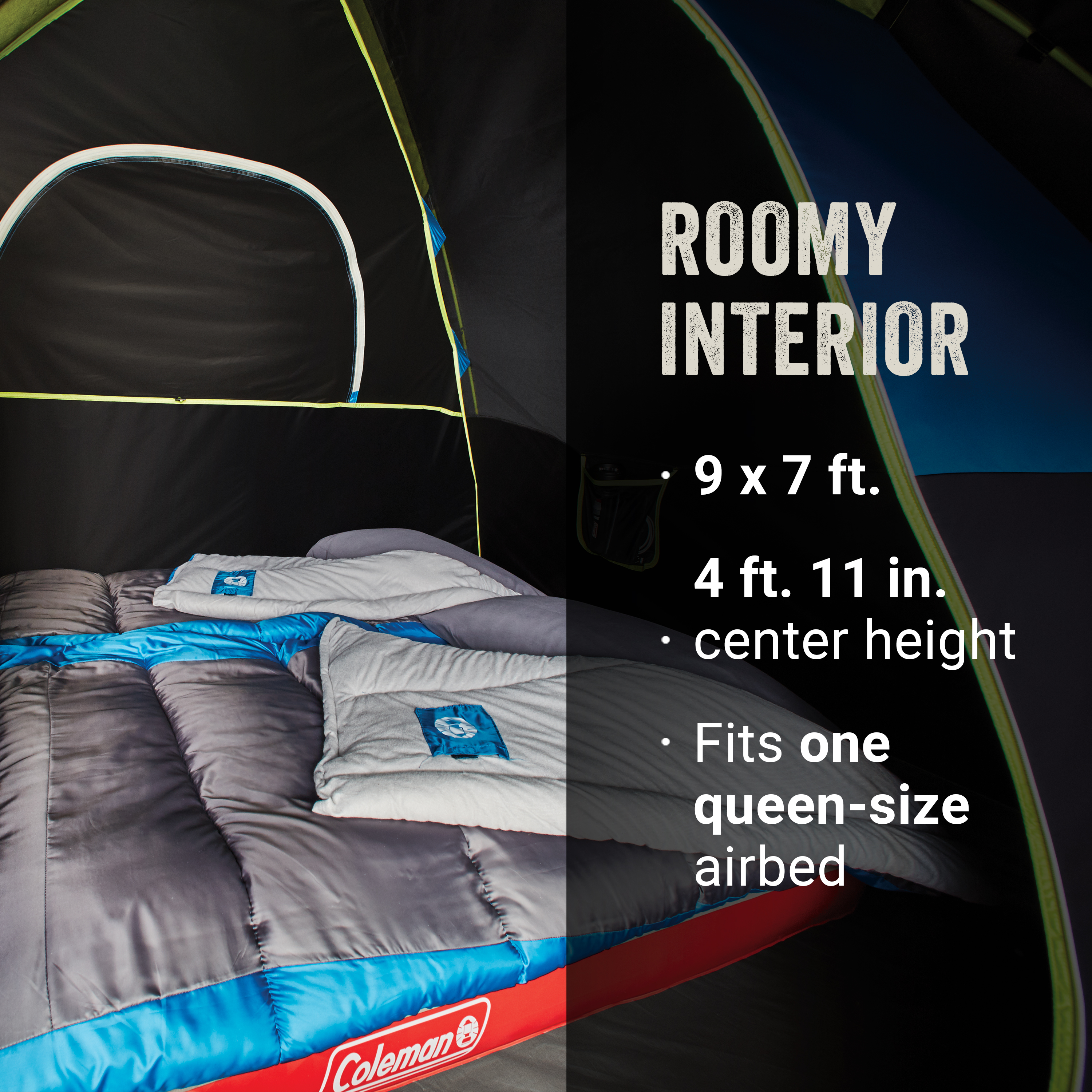 4-Person Dark Room Sundome Tent | Coleman