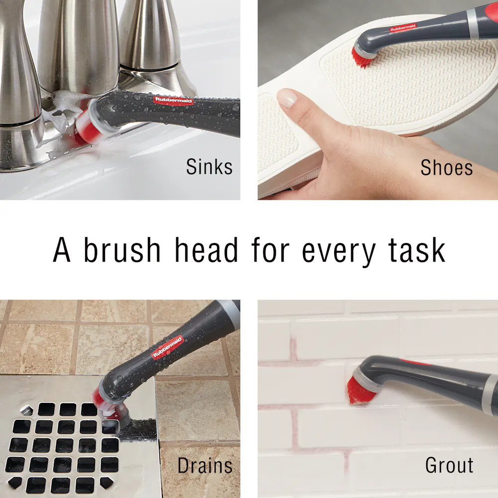 Great Prices And Fast Shipping Rubbermaid Reveal Power Scrubber 18-Piece Kit, Co