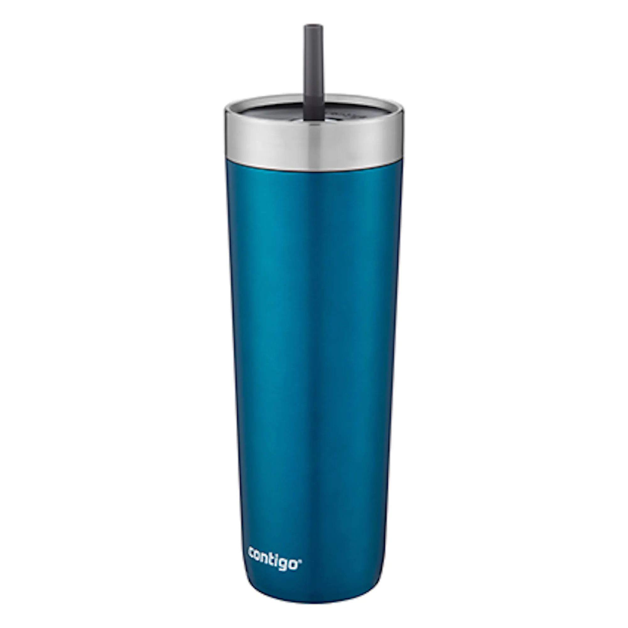 Luxe Stainless Steel Travel Tumbler with Spill-Proof Lid and Straw, 24oz |  Contigo