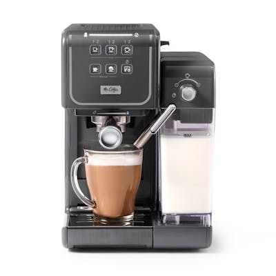Mr. Coffee One-Touch CoffeeHouse+ Espresso, Cappuccino, and Latte Maker, Grey