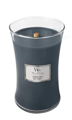 new evening onyx large hourglass candle