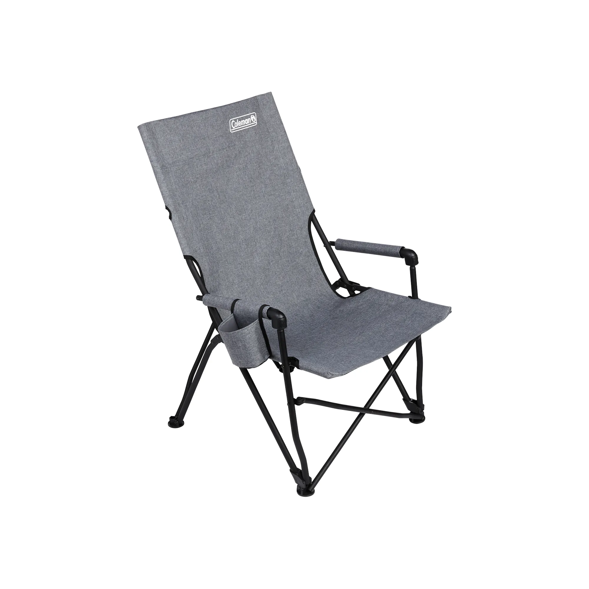 Coleman Forester Series Sling Chair | 18L x 21.3W x 17H | Grey | Strong Steel Frame | Supports Up To 250 lbs