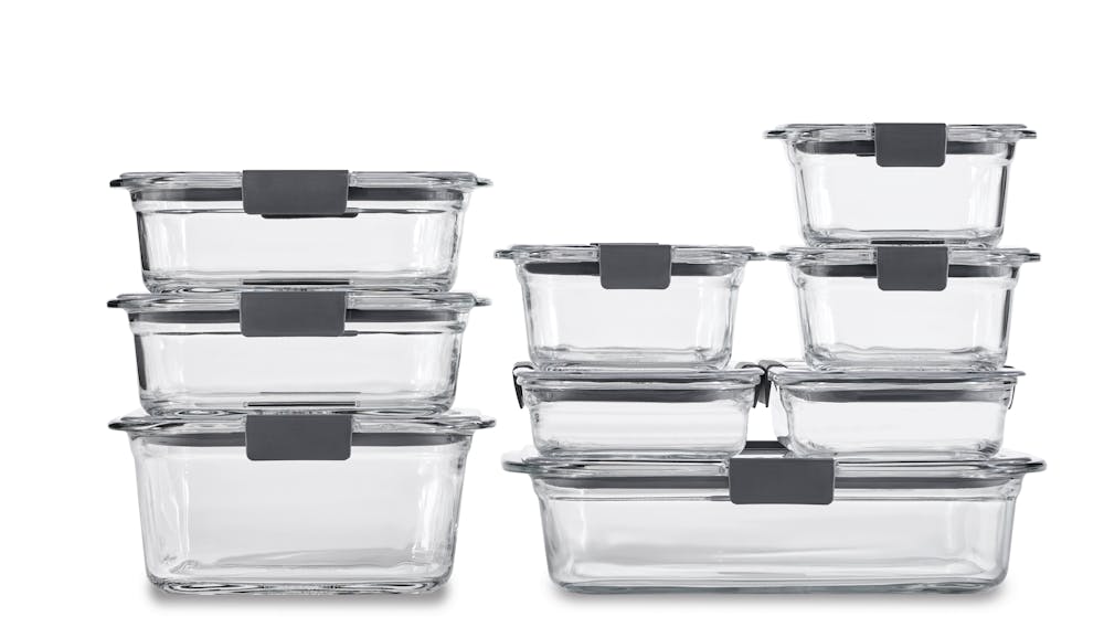 Brilliance™ Glass Food Storage Container Set - 18 Piece | Rubbermaid