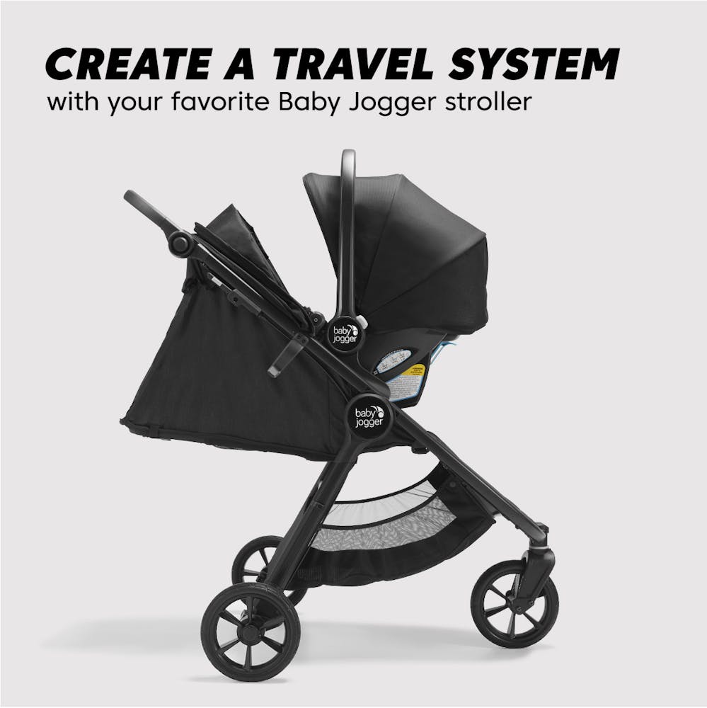 Baby Jogger City GO Infant Car Seat, Lunar Black Baby Jogger