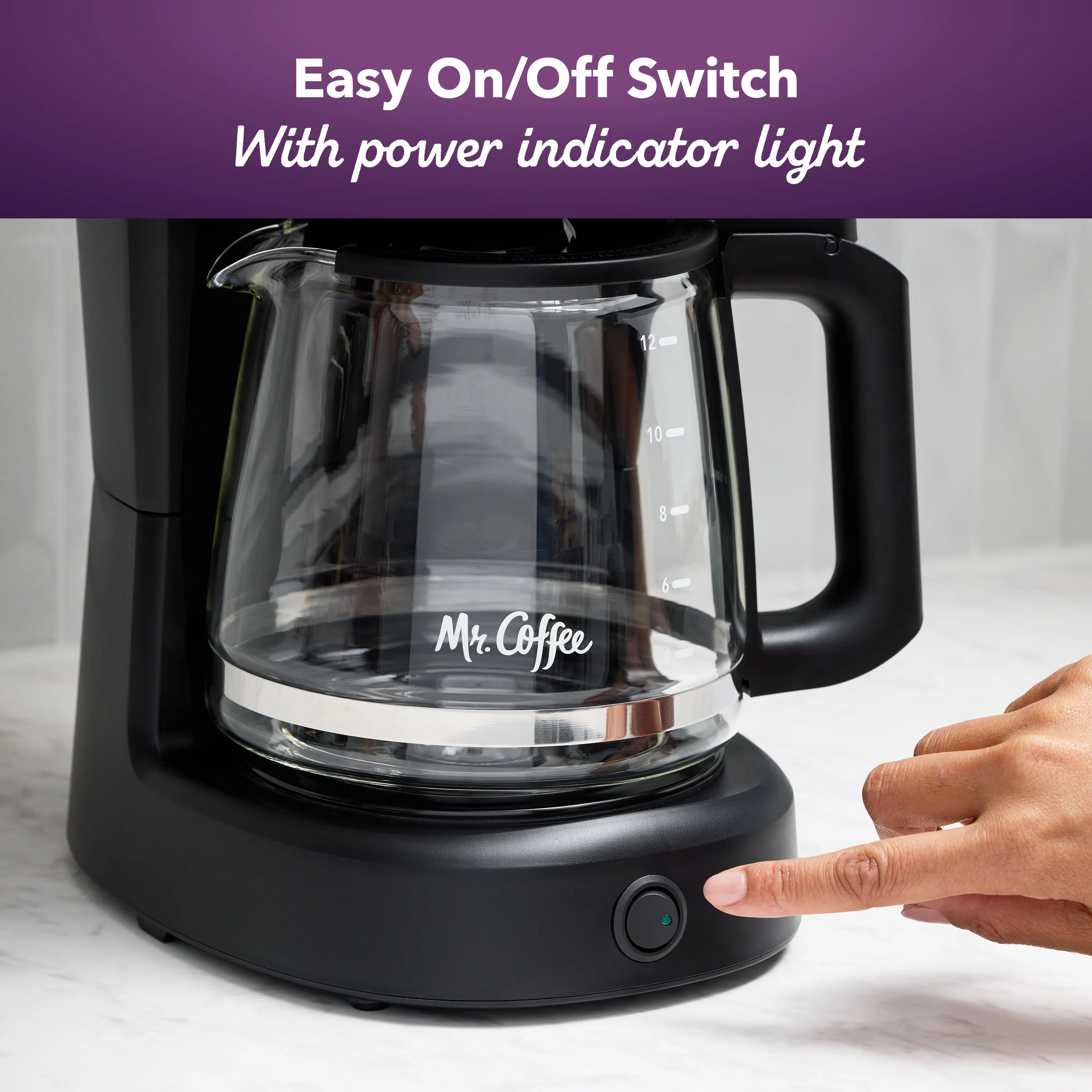 Mr. Coffee Switch Coffee Maker, 12-Cup Coffee Maker, Black | Calphalon
