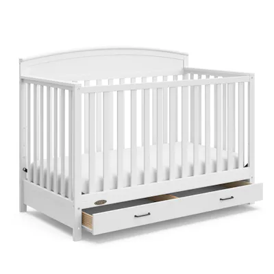 Graco Benton Convertible Crib with Drawer-White