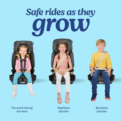 Nautilus&reg; 2.0 3-in-1 Harness Booster Car Seat
