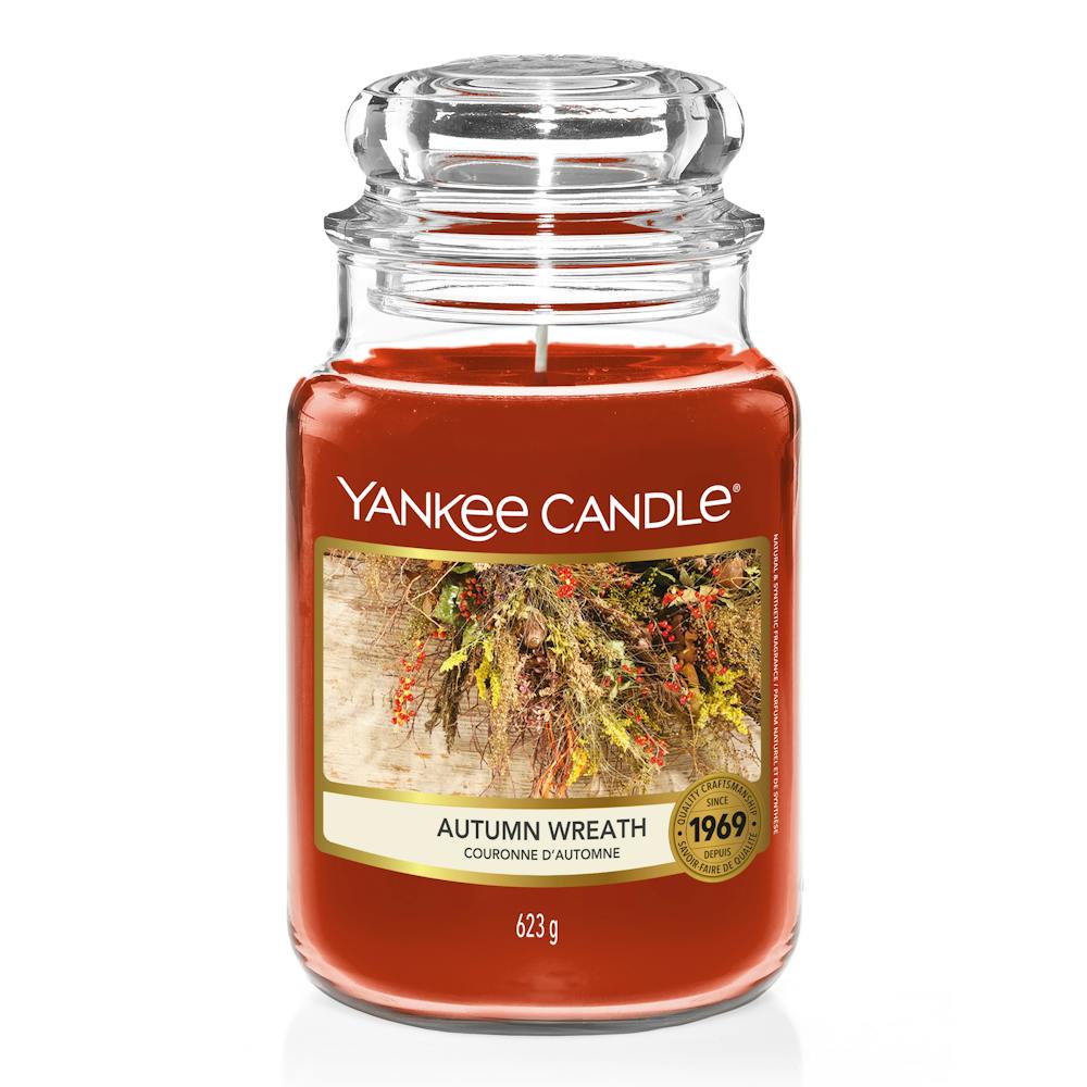 Autumn Wreath Candle