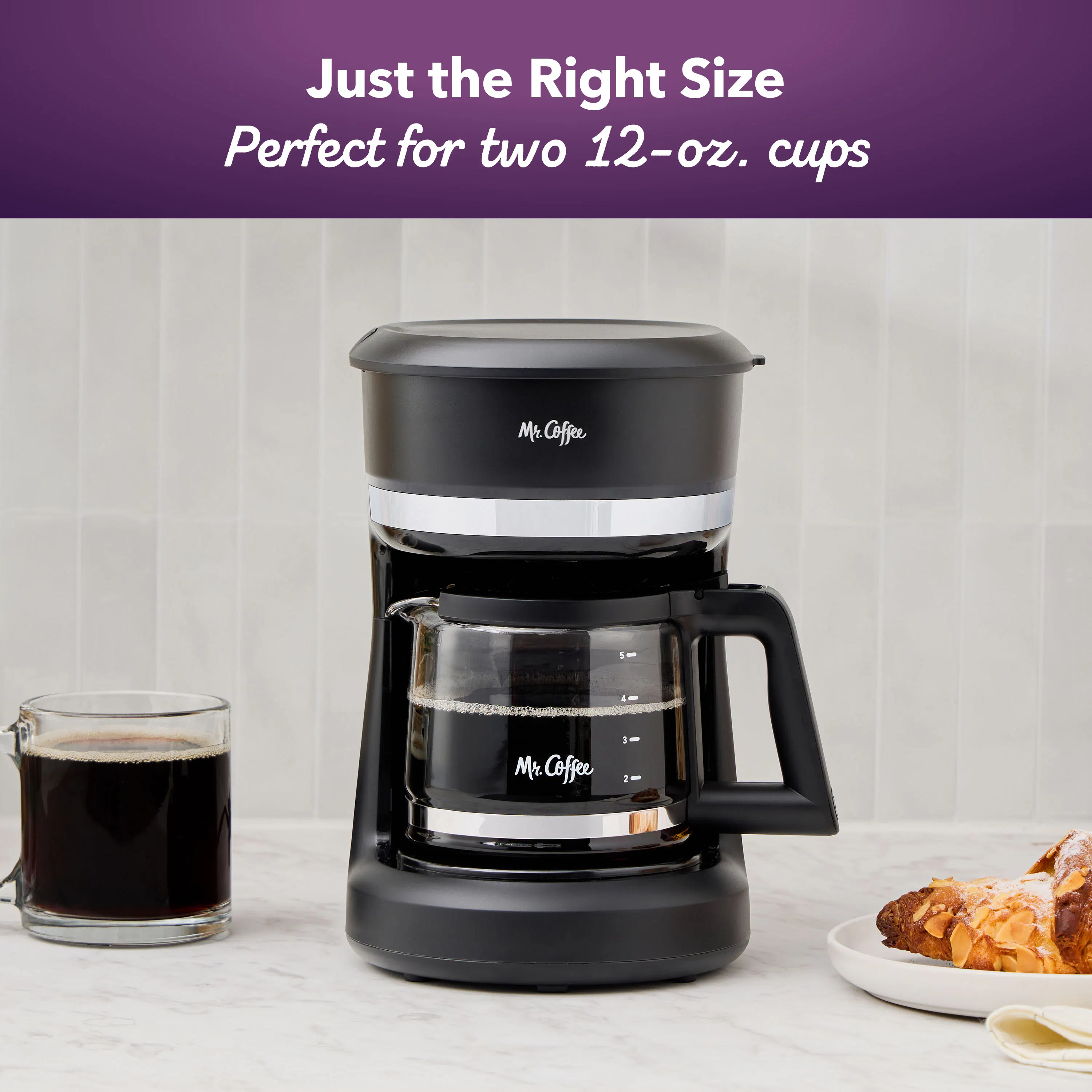 Mr. Coffee Mini Brew Switch Coffee Maker, 5-Cup Coffee Maker, Black |  Calphalon