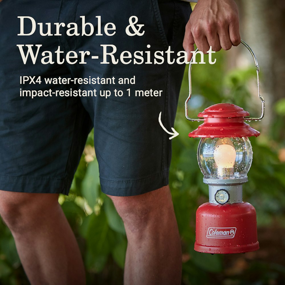 Coleman Classic 500 Lumens LED Lantern, Red | Coleman