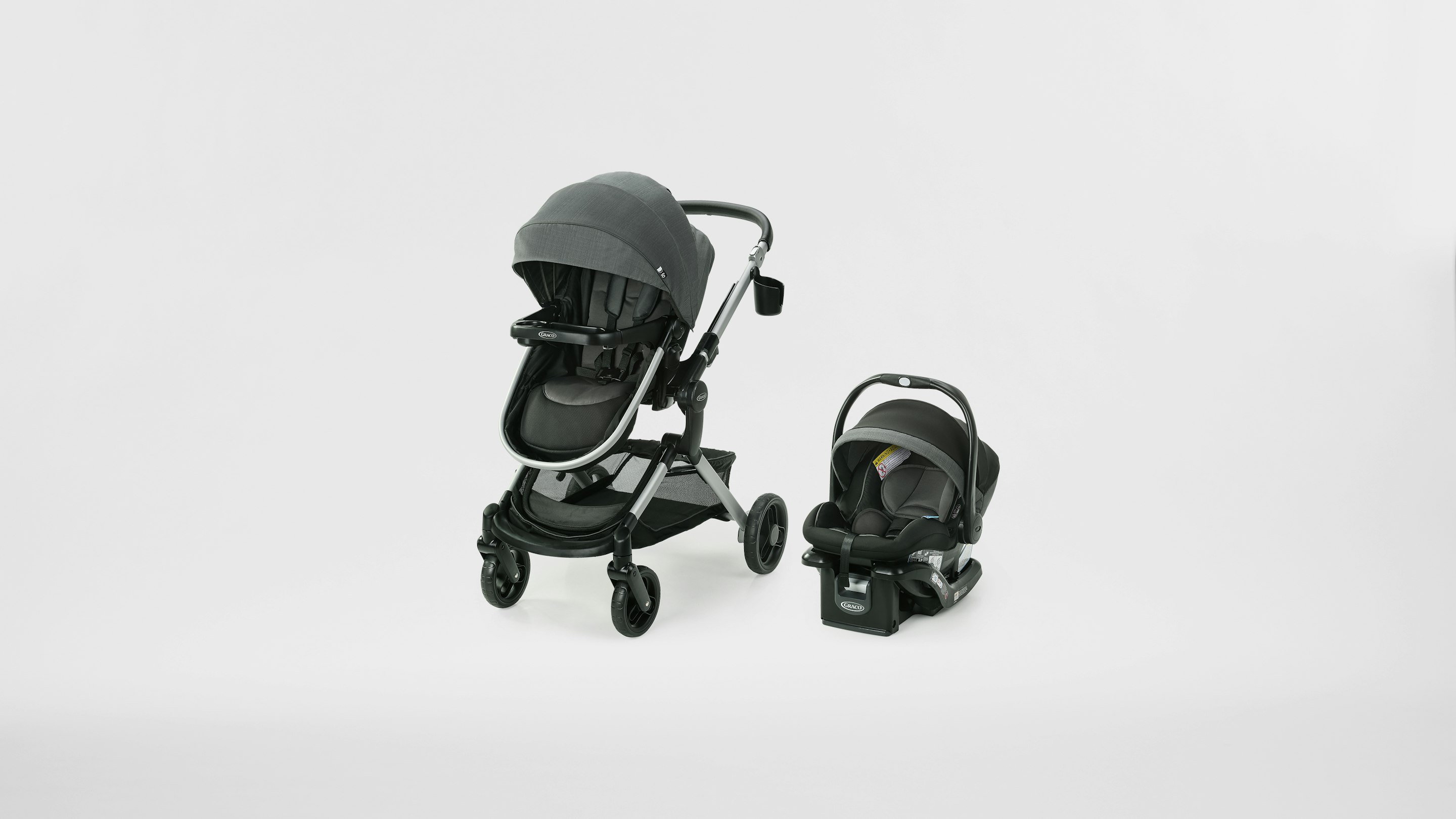 baby stroller and car seat