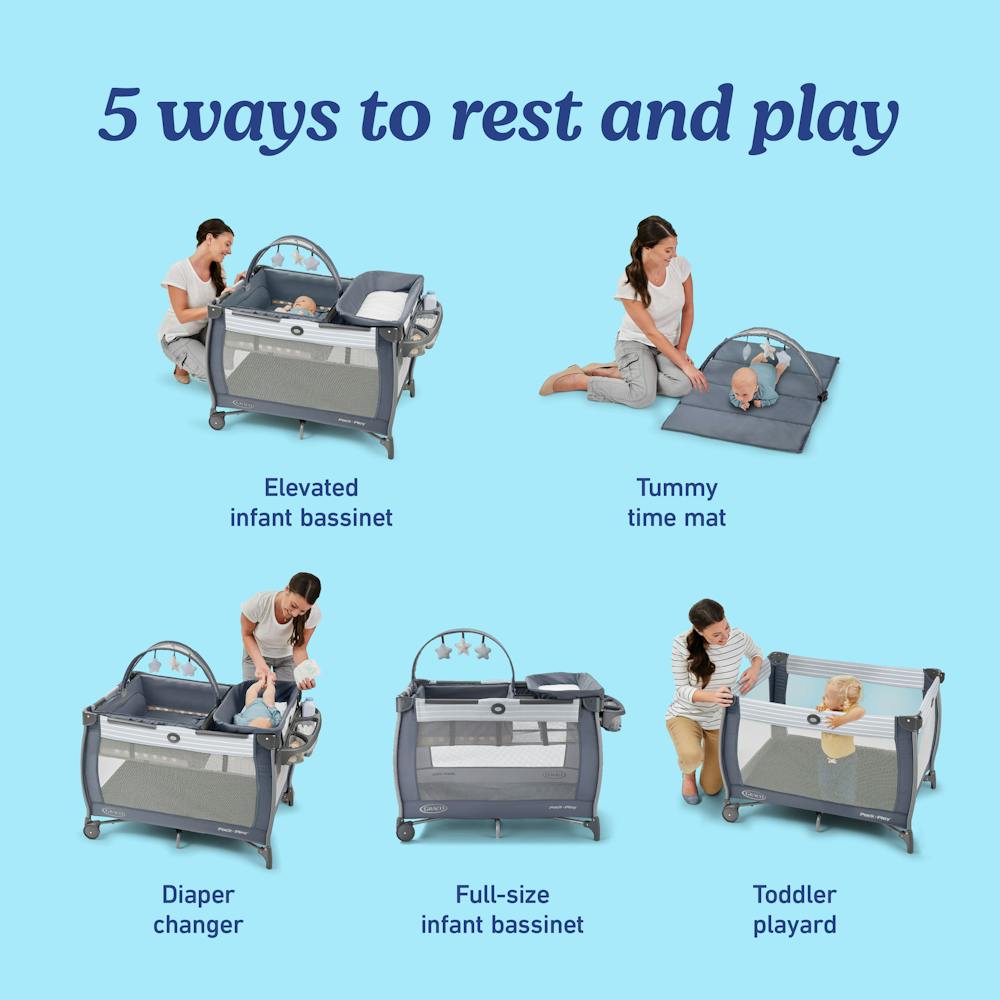 Play Anywhere Dreamer Playard Bassinet Attachment Pack N Play Pack