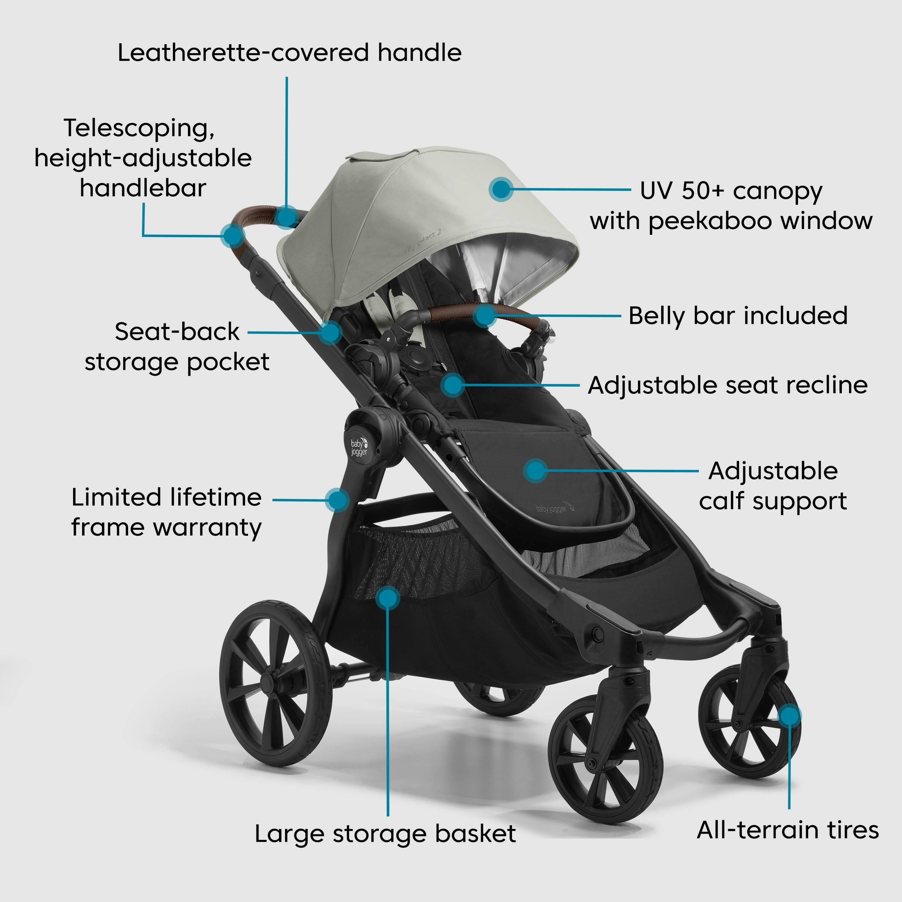 Baby Jogger City Select 2 Single-to-Double Modular Stroller