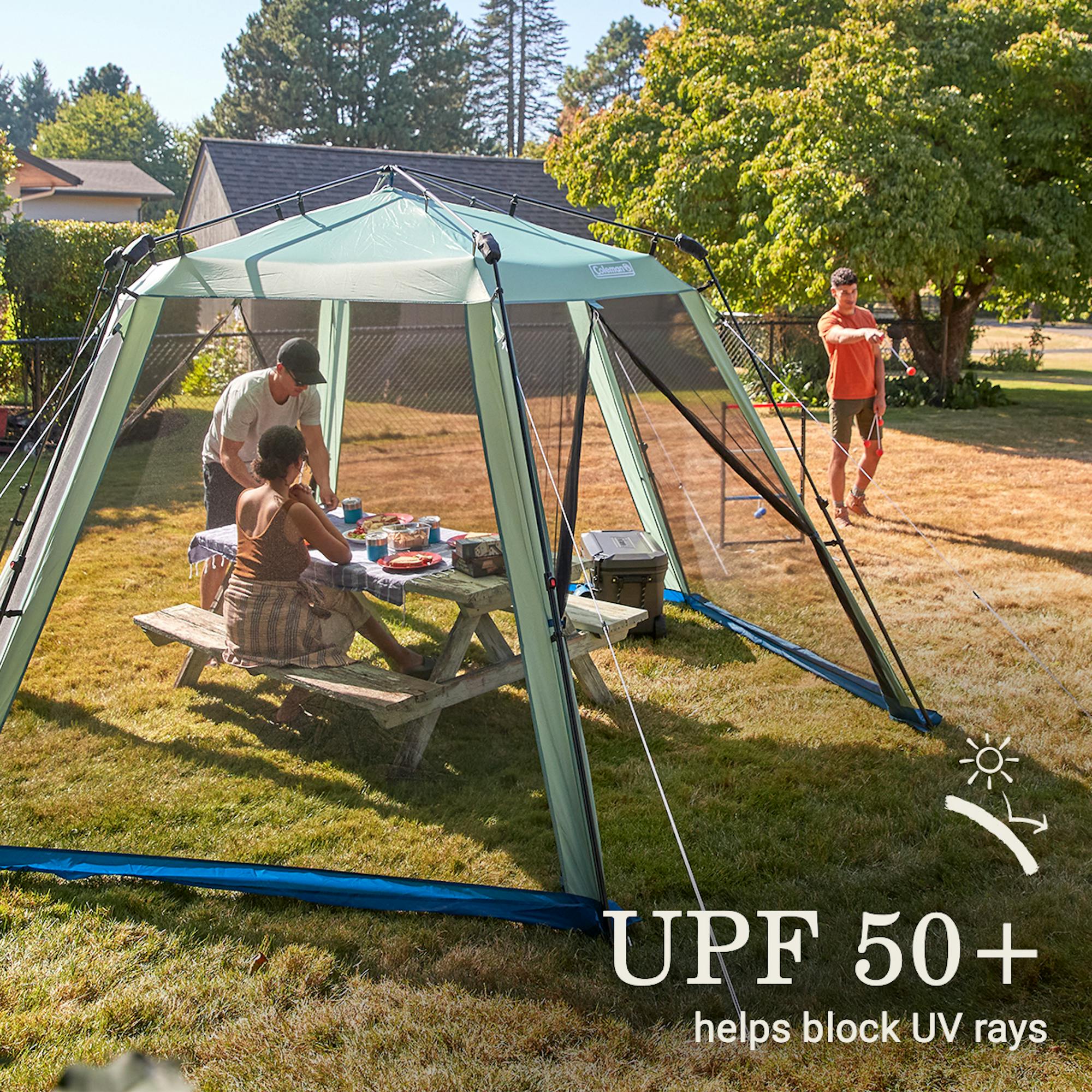 Coleman screened instant canopy best sale