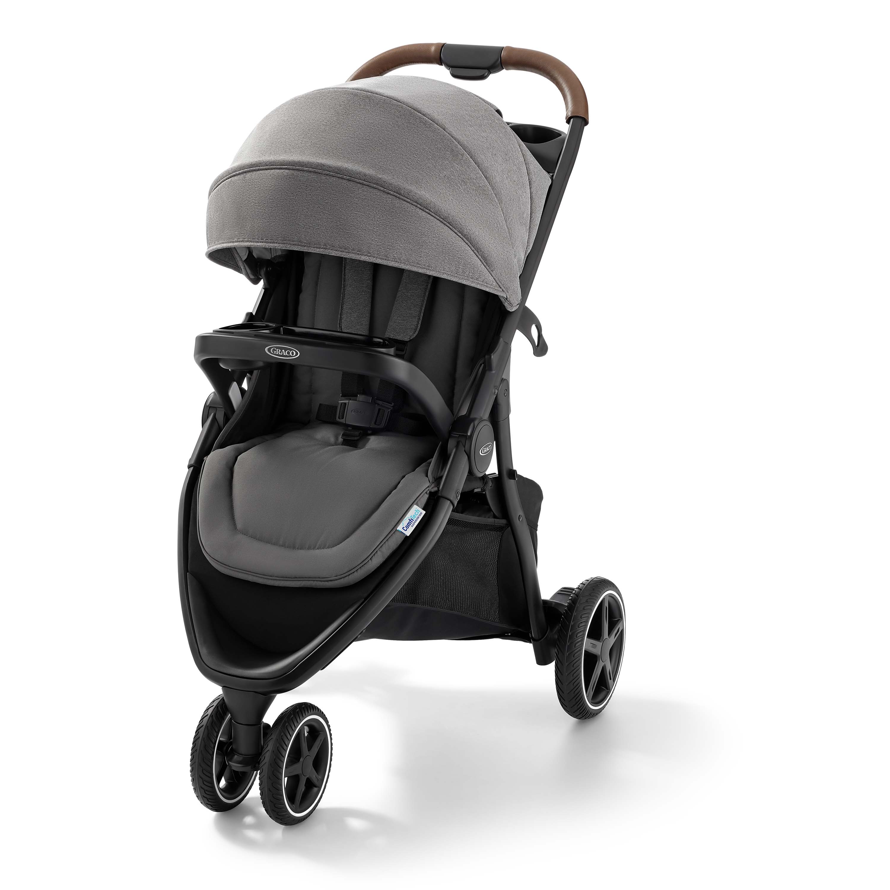 Graco 3 wheel stroller fold online