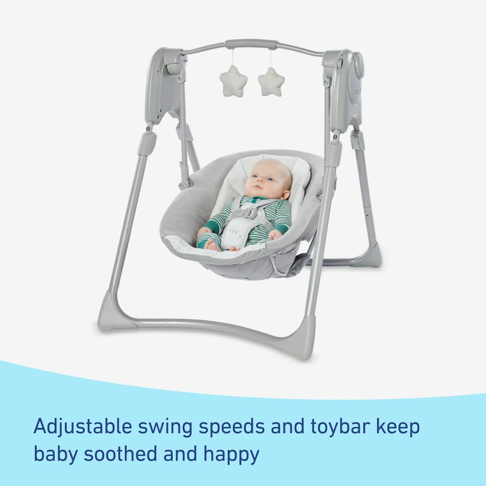 Slim Spaces™ Compact Baby Swing Graco Baby