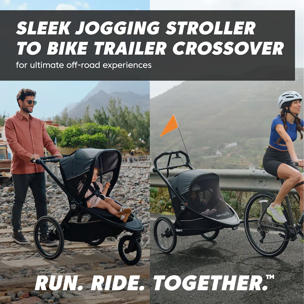 Baby Jogger - City Prix Jogger x Bike Trailer, Ambition Black