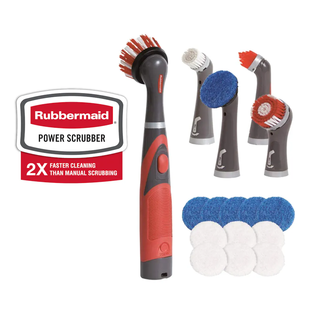 Rubbermaid Power Scrubber 18-Piece Kit
