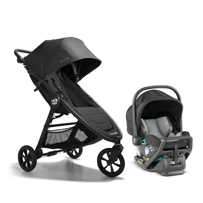 city mini stroller backpack Baby Jogger GT2 Single Stroller, Eco-Friendly Series, Baby with Four-Way Use with the Included Infant Car Seat Adapters, Leatherette Handle and Belly Bar, Slate Fog : Baby belly bar Universal Single Carry Bag (Retired